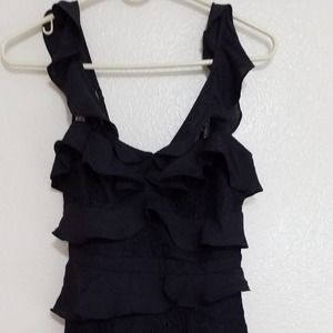 Bardot Mini Dress Cocktail Layered Sleeveless Sz 4